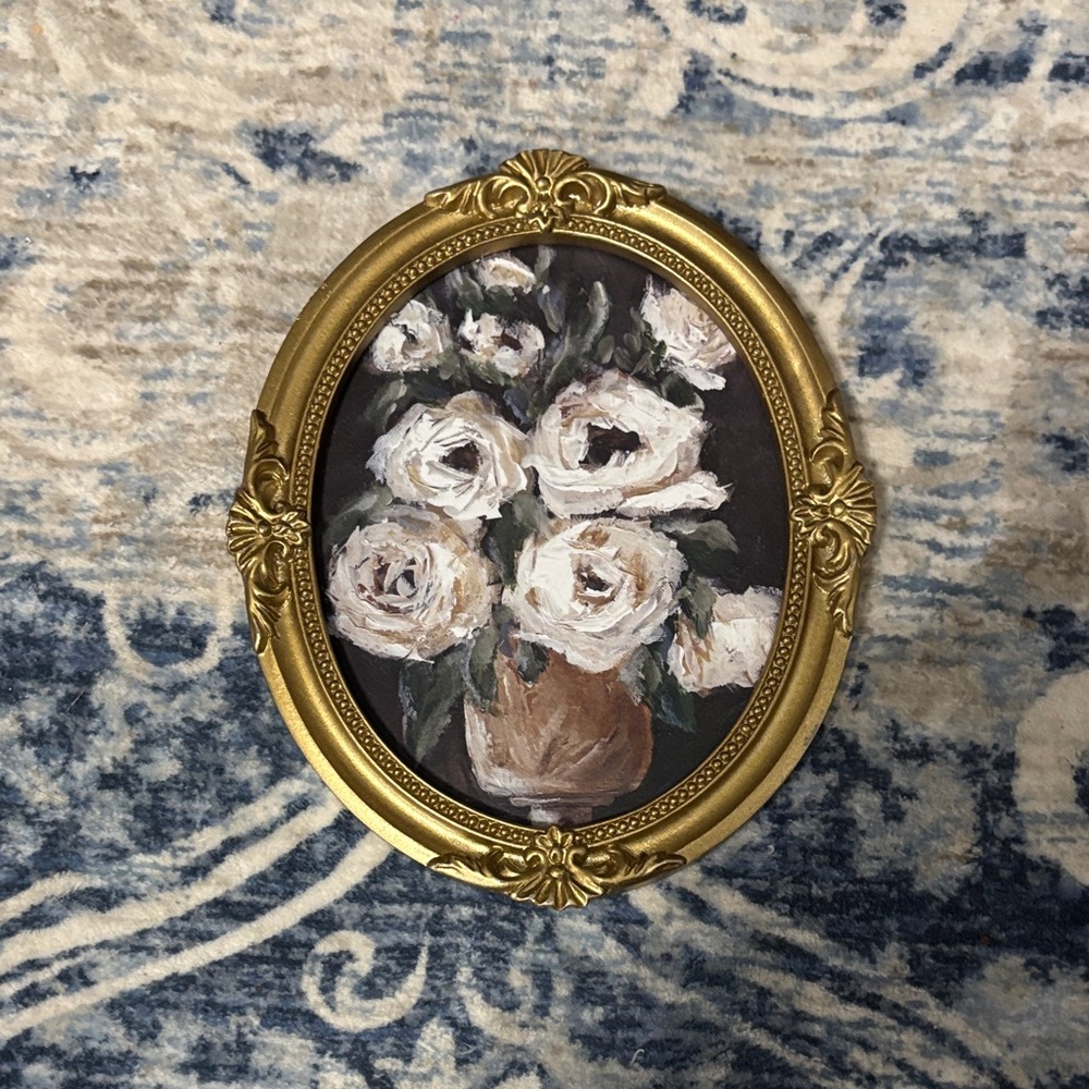 Gold Framed Floral Wall Art